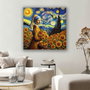 Wallity KNV9986 - 7070 Pintura decorativa en lienzo Multicolor 70 x 70 cm